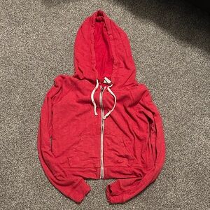 Abercrombie & Fitch Cherry Red Hoodie Womens M